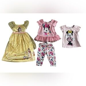 Disney Princess and Minnie Mouse Girls Outfit Set
